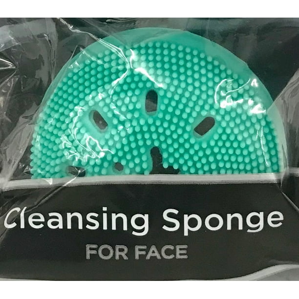 Equate Beauty Silicone Facial Exfoliating Brush with Cleansing Sponge