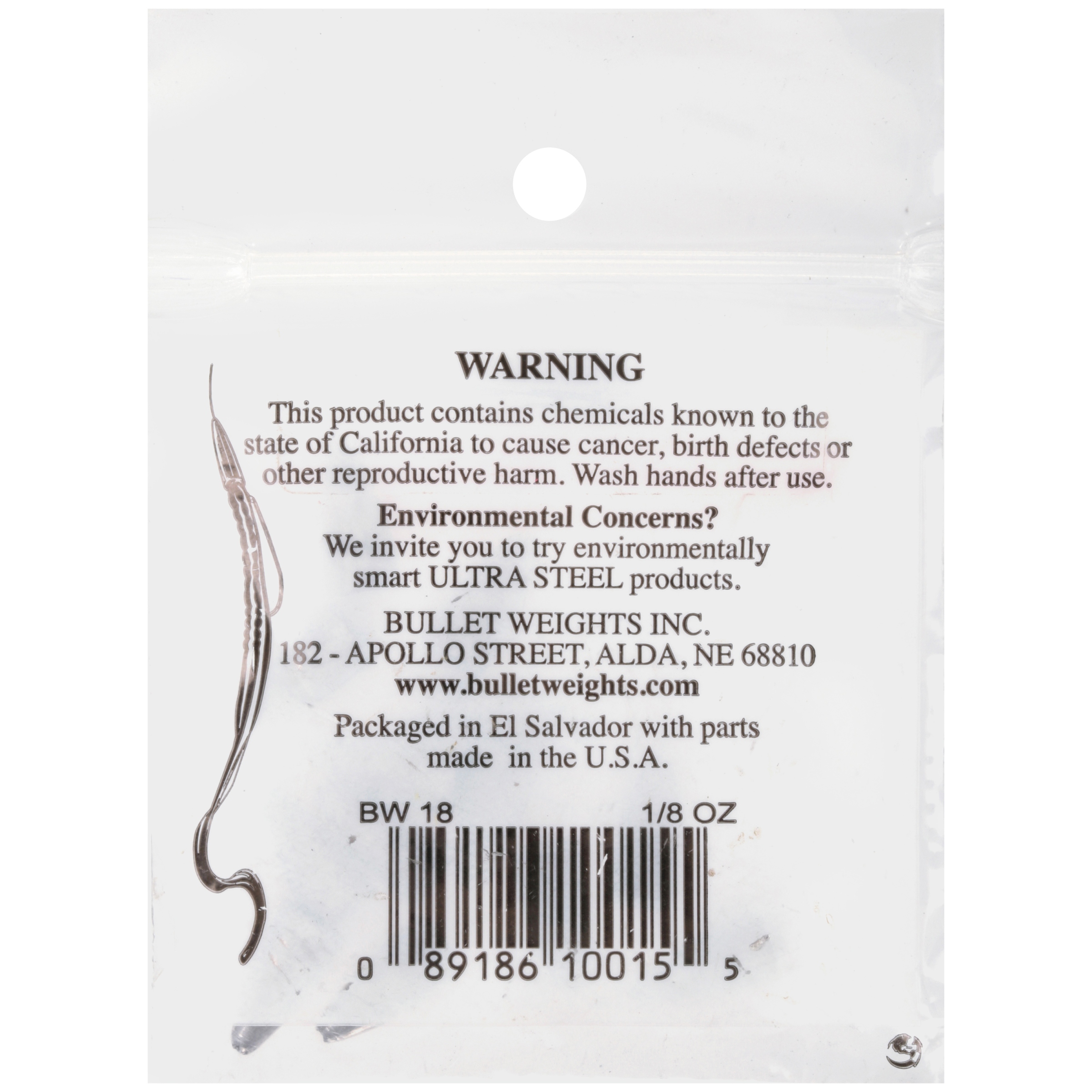 Bullet Weights® 1/8-oz Bullet Weight, 12 sinkers