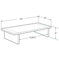 thumbnail image 3 of Clear Acrylic 22"W x 10"D x 6"H 1/2" Thick Deluxe Riser w/ Bumpers, 3 of 7