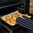 thumbnail image 4 of OULII 2Set Blue Oven Mitt and Pot Holder Set Quilted Cotton Machine Washable Kitchen Accessories, 4 of 8