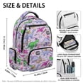 thumbnail image 6 of HUIACONG Purple Magic Dinosaur School Backpack for Kids Age 5-16, Water Resistant Bookbag with Adjustable Cushioned Straps, Multi Pockets Sturdy Lightweight Daypack for School & Outdoor Trips, 6 of 7