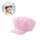 thumbnail image 4 of EeaseMX Boina de lana octogonal con visera, elegante y cálida, para otoño e invierno, para mujeres y niñas (rosa), 4 of 7