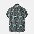 thumbnail image 3 of Men's Hawaiian Shirt Short Sleeve Regular Fit Floral Shirts Casual Button Down Holiday Beach Aloha Shirts, 3 of 5