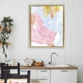 thumbnail image 2 of Female in Pastel Stripes Gold Framed Floater Canvas Wall Art, design by Ziwei Li, 2 of 10