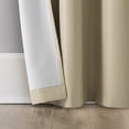 thumbnail image 5 of Sun Zero Bryant 2-Piece Textured Thermal Insulated 100% Blackout  Grommet Top Curtain Panel, Taupe, 37.0”W x 108"L, 5 of 9