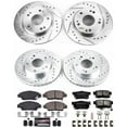 thumbnail image 3 of PowerStop Front and Rear Z23 Evolution Sport Carbon-Fiber Ceramic Brake Pad and Drilled & Slotted Rotor Kit Fits: HONDA Select Models K5936, 3 of 10