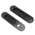 thumbnail image 4 of Pocket Lock Handle Invisible Light Weight Black Lock Circular Sliding Handle Lock for Toilet Balcony, 4 of 10