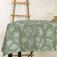 thumbnail image 5 of Green Plants Tablecloth 60x102 Inch Rectangle Sage Wildflowers Table Cloth Washable Floral Herbs Table Cover for Seasonal Spring Summer Home Kitchen Picnic Decoration Supplies, 5 of 6