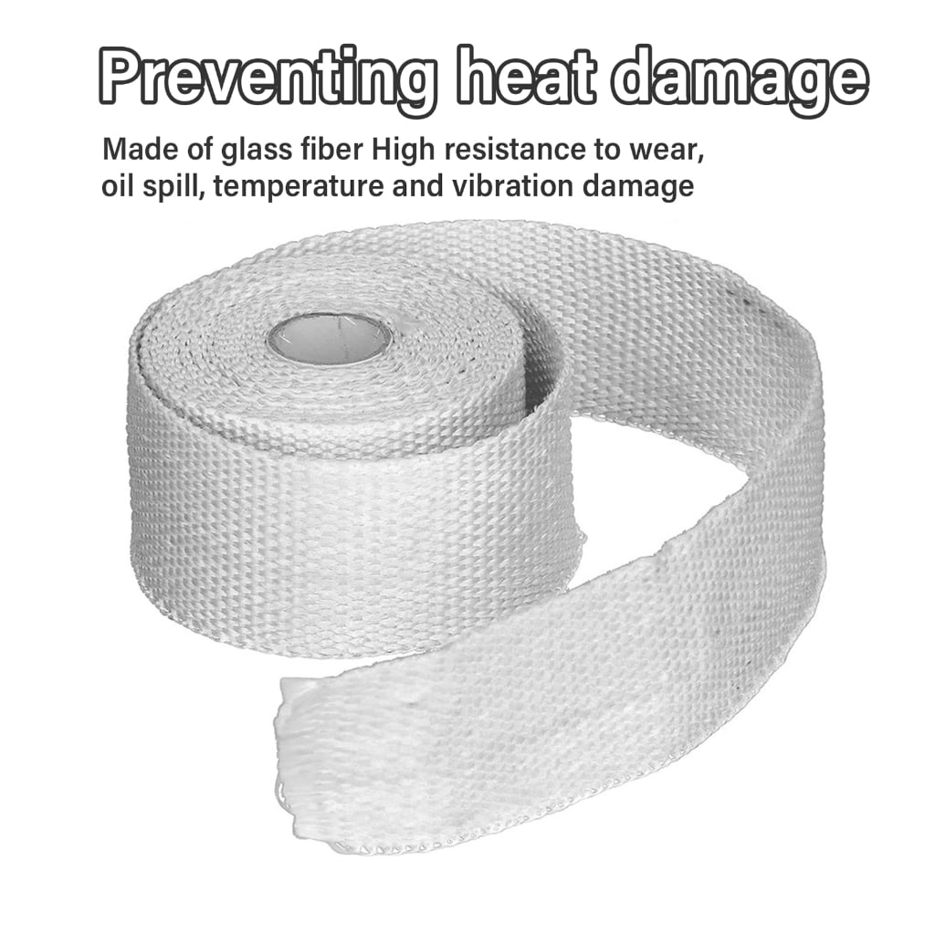 Jesscasday Reinforced Packed Tape Wide Fiberglasses Tape Heat Containment Fiberglasses Pipe