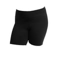 thumbnail image 1 of Gravity Threads Womens Cotton 15 Inch Plus Size Legging Shorts - Black - 3X-Large, 1 of 1