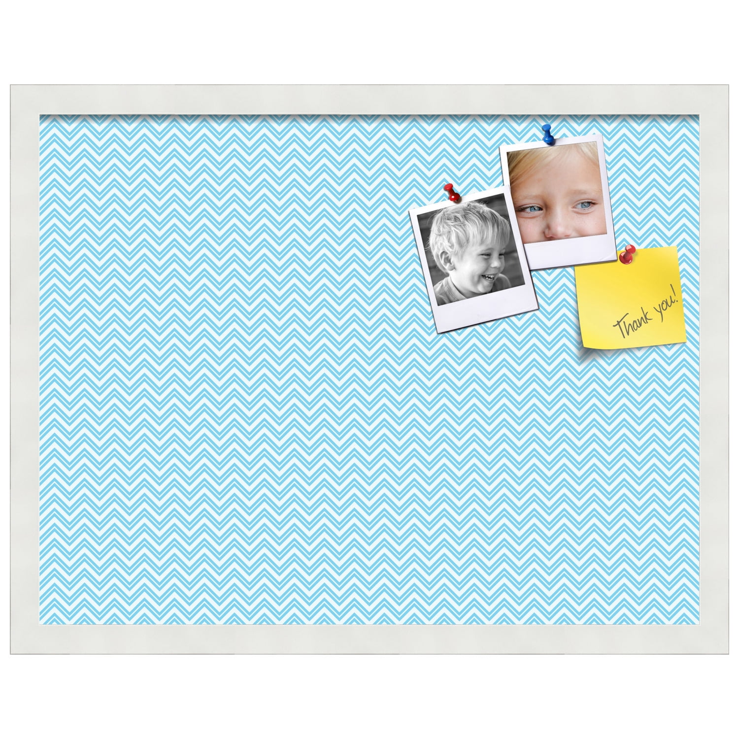 PinPix ArtToFrames 20x15 Custom Cork Bulletin Board    Poster Board Has a Fabric Style Canvas Finish, Framed in Satin White Frame (PinPix-247)