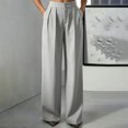 thumbnail image 4 of Straight Leg Dress Pants Women Casual Work Trousers Office Slacks for Women, 4 of 7