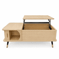 thumbnail image 7 of Leumius Lift Top Coffee Table with Hidden Compartment and Large Storage Shelf,Center Table for Home Living Room Office,Natural, 7 of 7