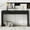 Black, variant on Curved Console Table with 3 Fluted Drawers, Versatile 53'' Long Accent Entryway Table Sofa Table with Adjustable Feet for Living Room, Apricot