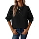 thumbnail image 3 of Suéteres de Mujer de Otoño, Informales, de Larga, Ligeros, de Gran Tamaño, Tipo Pulóver Negro XL, 3 of 7
