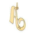 thumbnail image 3 of Diamond2Deal 14K Pendentif Initiale Lettre A en Or Jaune Grand Script pour Femmes (L - 0.68 Pouces, L - 0.93 Pouces), 3 of 6
