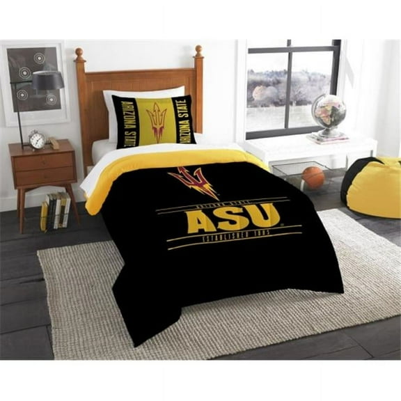 The Northwest 1COL862000086RET COL 862 Arizona State Modern Take Comforter Set, Twin