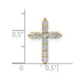 thumbnail image 4 of 14k 1/2 carat Lab Grown Diamond VS/SI+ G+ Complete Cross Chain Slide Pendant, 4 of 4