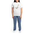thumbnail image 4 of CafePress - Duck Women's Light Pajamas - Women's Short Sleeve Print T-Shirt and Pants Light Cotton Pajama Set, 4 of 7