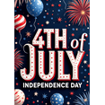 thumbnail image 4 of Colorful Theme Independence Day Banner Decorative Design 4th of July Party Decoration for USA Celebration Holiday Festivity, 4 of 8