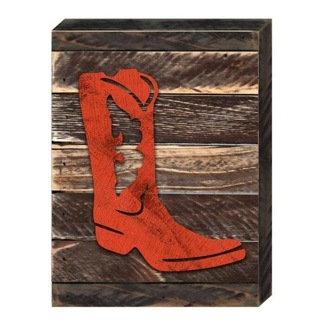 Designocracy 98437-08 Cowboy Boots Art sur le Décor Mural de Bord