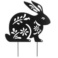 thumbnail image 3 of Garden Bunny Sign Stake Lawn Animal Stake Sculpture Decorative Garden Stake, 3 of 9
