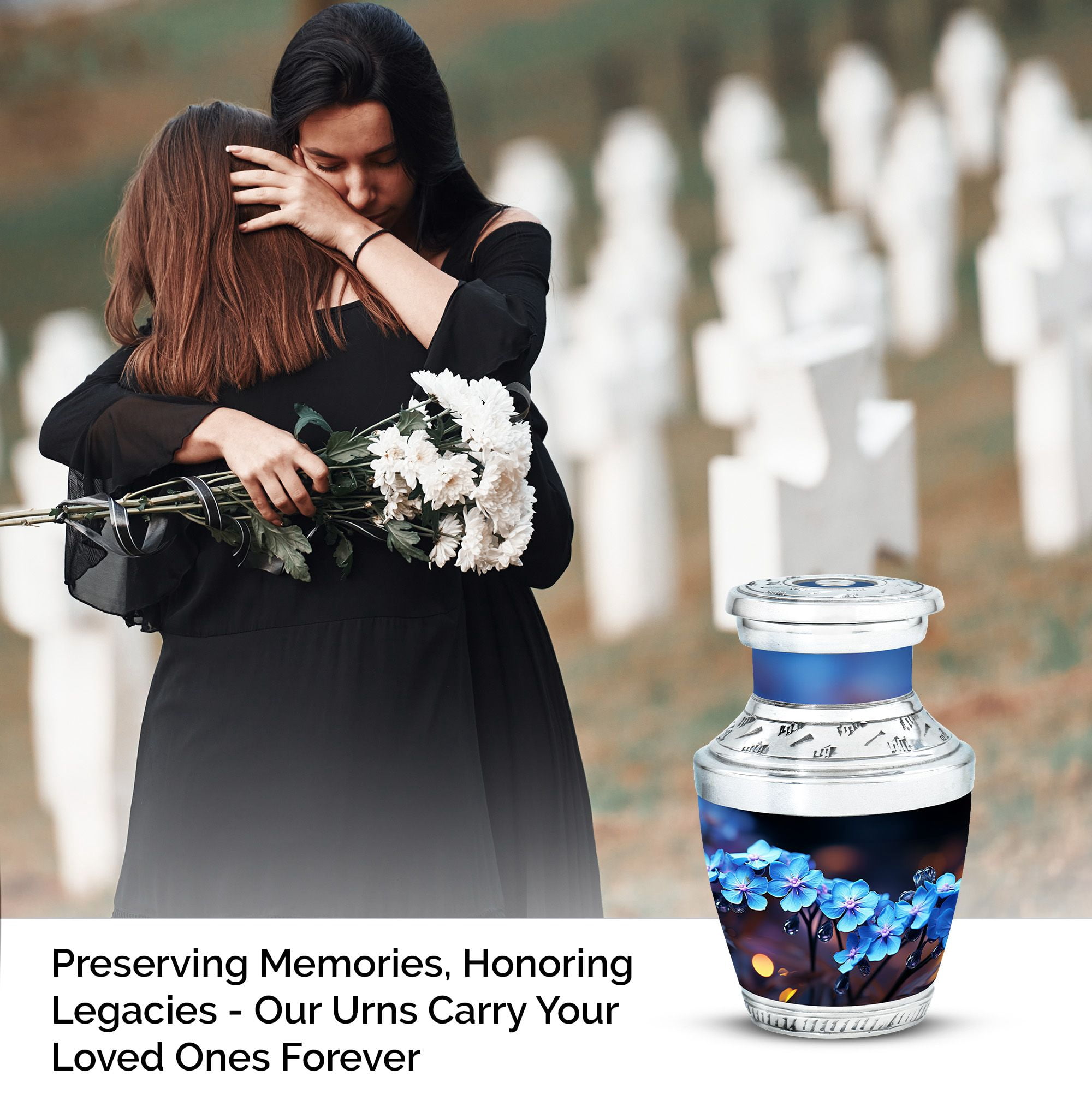 Small Engraved Urns For Human Ashes Keepsake - Mom Urns For Human Ashes - Mini Urns For Human Ashes - Cremation Urn For Adults - Little Urns - Outdoor Urn - Decorative Urns (Size -3 Inch,1Pcs)