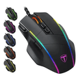 thumbnail image 1 of Mouse Gamer Ratón Alámbrico T16 Retroiluminación RGB 7 Botones 1,56m De Cable Ergonómico Óptico más de 10 millones de clics Durabilidad excepcional N/A T16, 1 of 3