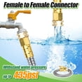 thumbnail image 2 of Short Garden Hose with Female to Female Connector - 2ft Metal Leakproof Leader Hose for Reel, Heavy Duty 304 Stainless Steel Flexible Water Pipe for Hose Reel, Car, Pet Cleaning & Outdoor Watering, 2 of 4