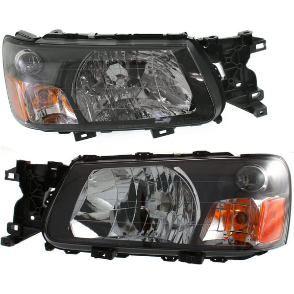 Garage-Pro Driver and Passenger Side Headlight for Subaru Forester 2005 Halogen With bulb(s) Replaces# 84001SA310 84001SA300