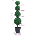 thumbnail image 4 of vidaXL Artificial Boxwood Plant with Pot Ball Shaped Green 90 cm, 4 of 4