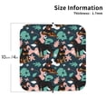 thumbnail image 3 of Pofeuu Rottweiler Print Leather Coasters Set of 6, Round Cups Mugs Mat Pad for Home Kitchen Heat Resistant Drink Coasters,Square, 3 of 7