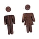 thumbnail image 5 of 2 piezas de señalización para baño de hombres y mujeres, señal de puerta con indicador de género, bonito baño. 13 cm y 127 cm, 5 of 9
