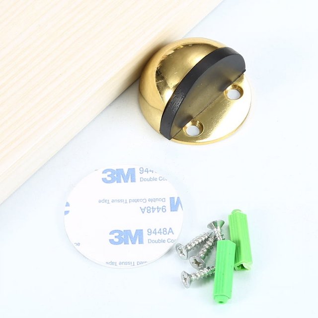 Tope de puerta anticolisión con tapa de tortuga de acero inoxidable sin perforación de succión al suelo, tope de puerta de goma engrosada con contacto de puerta de hemisferio