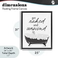 thumbnail image 4 of Stupell Industries Farmhouse Unwind Bubble Bath Black Floating Frame Canvas Art, 25 x 31, by Lettered and Lined, 4 of 8