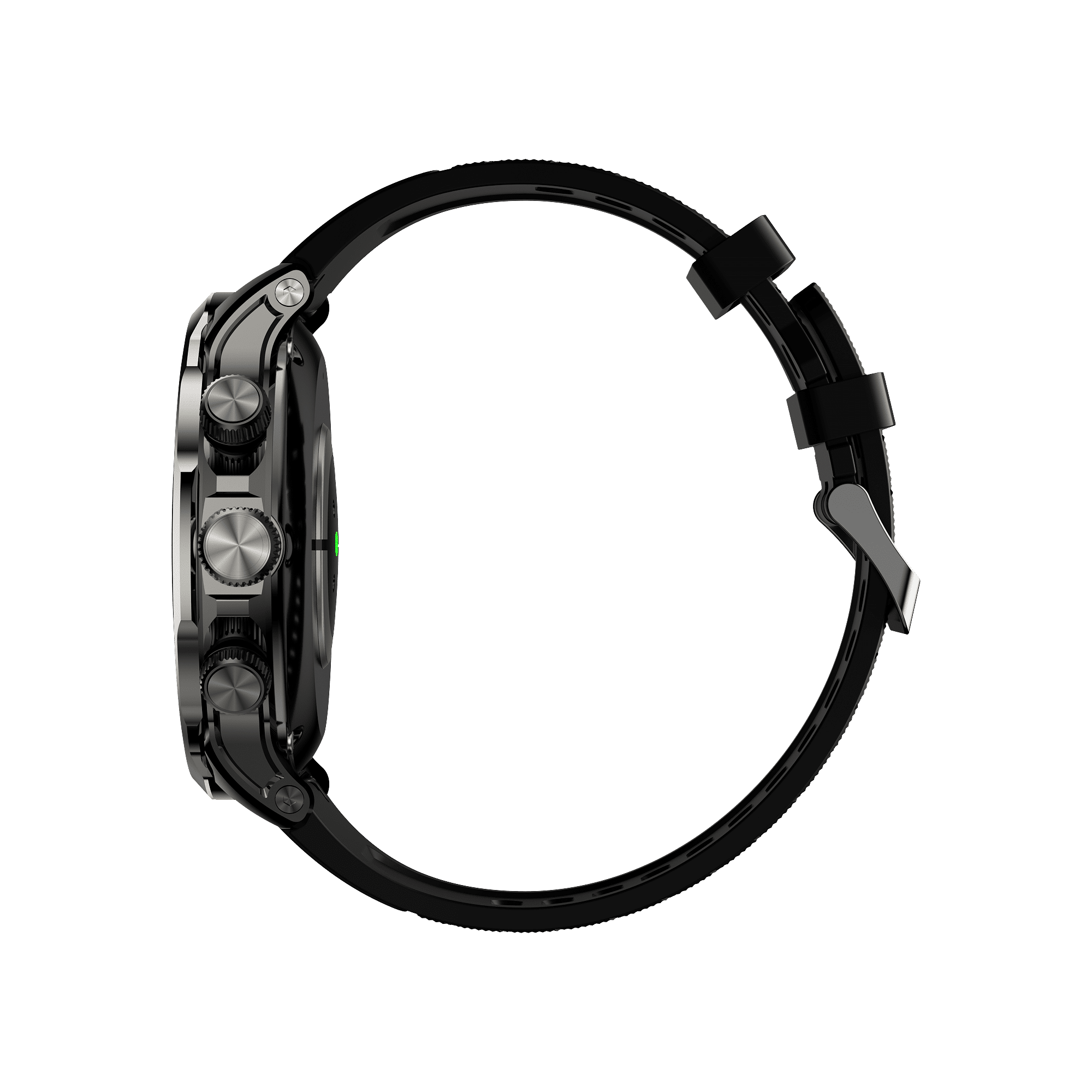 E EYAFA Android System Smart Watch H18Pro with 3GB RAM and 32GB ROM 1.95 inch AMOLED Screen 1880mAh Battery for Men and Women-Black