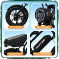 thumbnail image 5 of 20" Fat Tire Electric Bike for Adults, 750W Motor, 20MPH Max Speed, 48V 15.6Ah Removable Battery, 7-Speed Gear & Full Suspension Ebike with Cruise Control, UL2849 Certified, 5 of 7