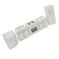 thumbnail image 2 of Miniature Handcrafted White Wooden Dollhouse Kitchen Furniture, 2 of 14