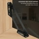 thumbnail image 3 of Soporte fijo trapezoidal de tres lados de acero inoxidable | Soporte multifuncional para muebles, armario, estantería, puerta de cajón | Fuelle desmontable de alta resistencia | 1 Paquete, 3 of 3