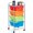 Transparent Multicolor, variant on Topbuy 4 Drawer Cart Storage Container Bins with wheels for Home&School&Office Transparent Multicolor