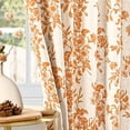 thumbnail image 7 of Alishomtll Fall Autumn Floral Curtains for Living Room Thanksgiving Farmhouse Country Sunflower Linen Curtains Light Filtering Window Drapes,52"x 63", 2 Panels, 7 of 7
