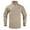 Khaki, variant on Mens T Shirt,Solid Color Long Sleeve 1/4 Zipper Stand Collar Mesh Breathable Quickly-Dry Sport Training Tops Men Outdoor Workout Tactical Combat Shirts Fall Winter Fitness Tees S-3XL