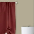 thumbnail image 4 of Darcy Marsala Solid Contemporary Window Curtains: 58" x 63", Tie-Up Shade, 4 of 5