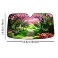 thumbnail image 4 of Awypu Windshield Sun Shade for Vehicle SUV Truck Protector - Trees Flowers Car Shades for Front Windows 55.12*29.92 in, 4 of 7