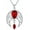 07_Simulated Ruby Red, variant on Sterling Silver Celtic Crescent Moon Goddess Pendant Irish Good Luck Necklace with Birthstone Crystal, Celtic Moon Jewelry Gift for Women Mom Wife