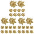 thumbnail image 1 of Pascua Artificial Con Purpurina 5 51 Pulgadas 10 Uds. para Navidad (dorado), 1 of 2