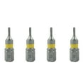 4Pcs T6T40 Hex Head Screw Driver Bit 1/4inch Hex Shank 25mm