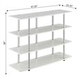 thumbnail image 4 of Convenience Concepts Designs2Go TG Meuble TV à Quatre Niveaux en Bois Blanc, 4 of 5