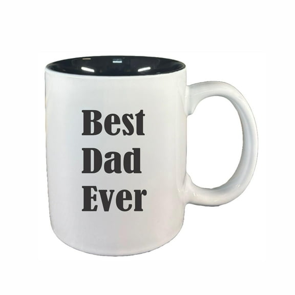 Dad Coffee Mugs, Best Dad Ever 11oz Ceramic Coffee Cup Teacup with Handle, Funny Birthday Gifts