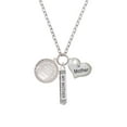 thumbnail image 2 of Delight Jewelry Silvertone To the World You are a Mother Round Locket Always My Mother Bar Zoe Necklace, 2 of 4